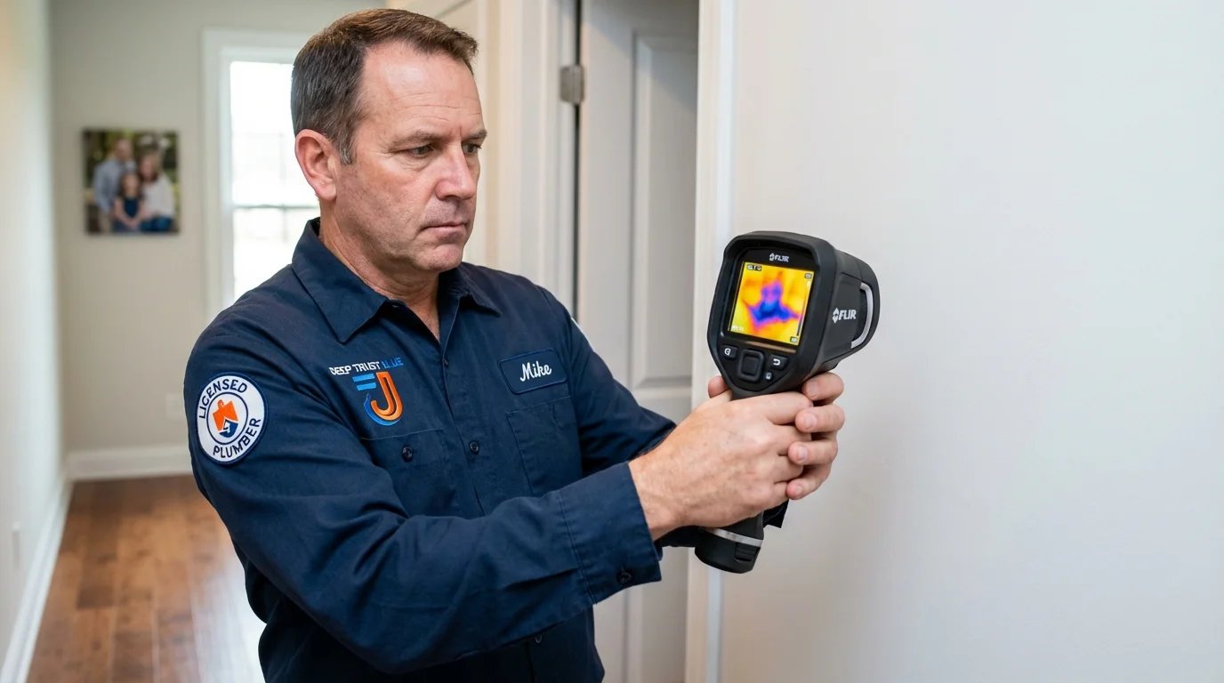 Thermal imaging leak detection by Johns Plumbing LLC in Morrow